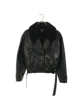Louis Vuitton 20 AW Fjlj 85 yri Belted Shearling Liner Leather Jacket Women 34